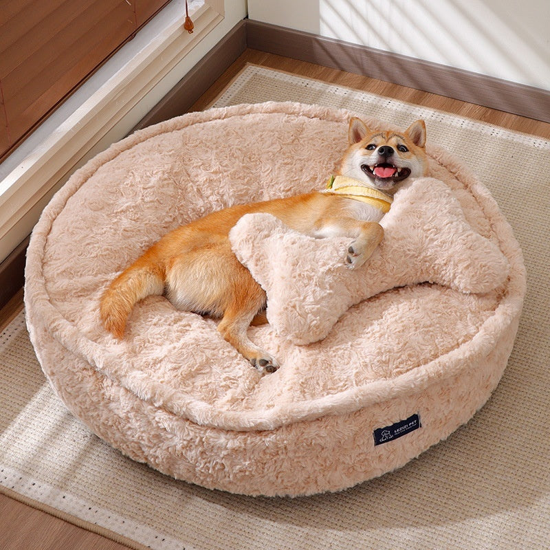 YukiPets Cozy Washable Calming Bed for Dogs and Cats