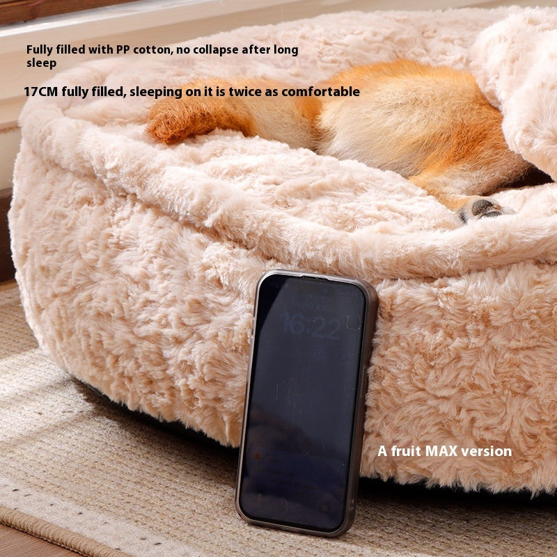 YukiPets Cozy Washable Calming Bed for Dogs and Cats