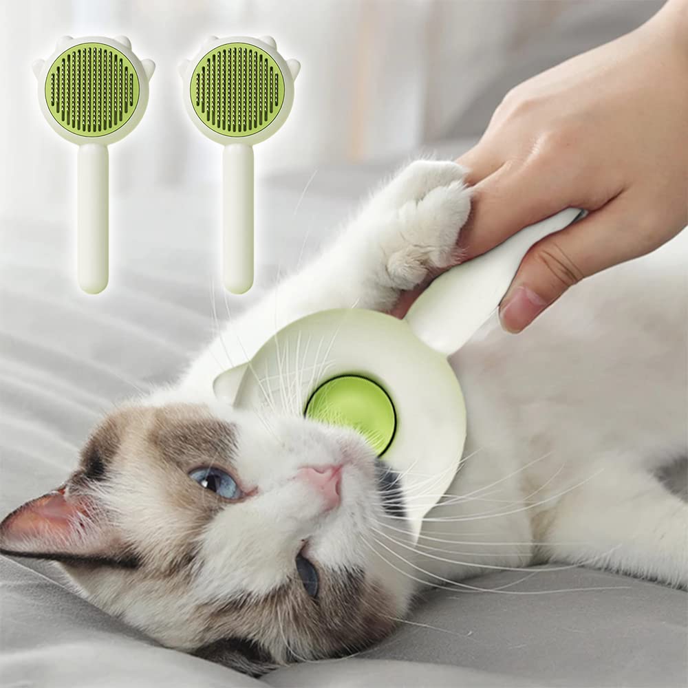 YukiPets One-Click Self-Cleaning Pet Hair Remover Brush