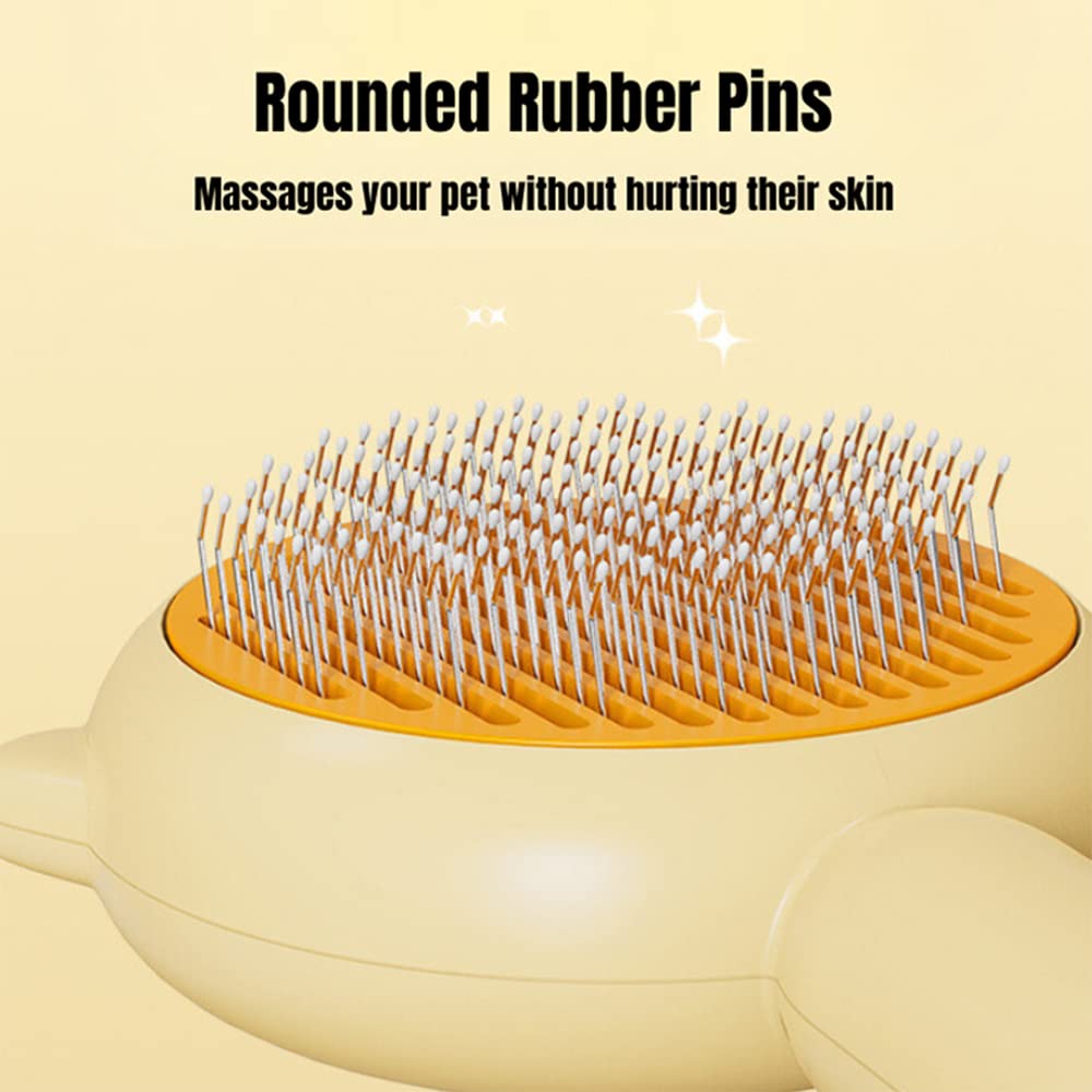 YukiPets One-Click Self-Cleaning Pet Hair Remover Brush