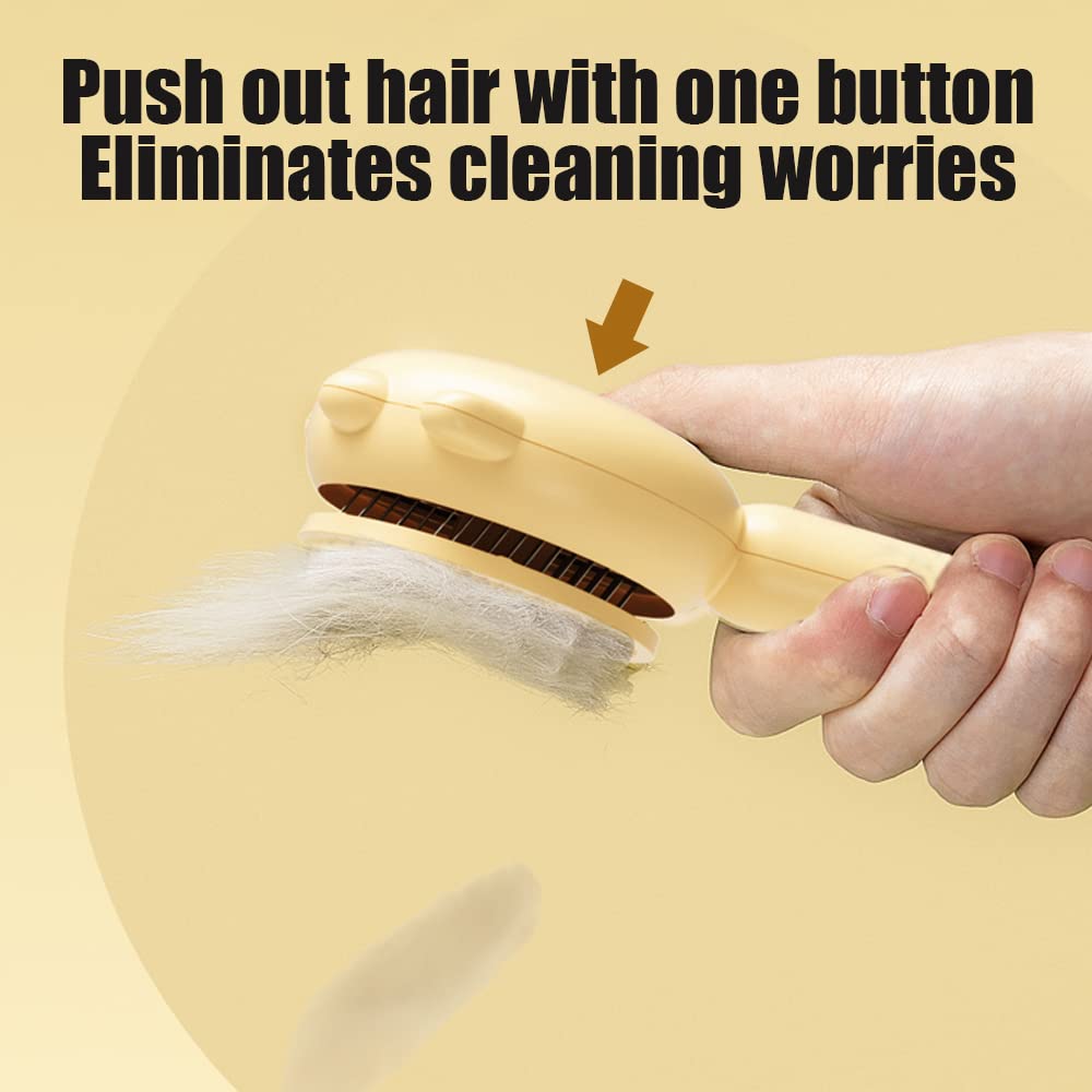 YukiPets One-Click Self-Cleaning Pet Hair Remover Brush