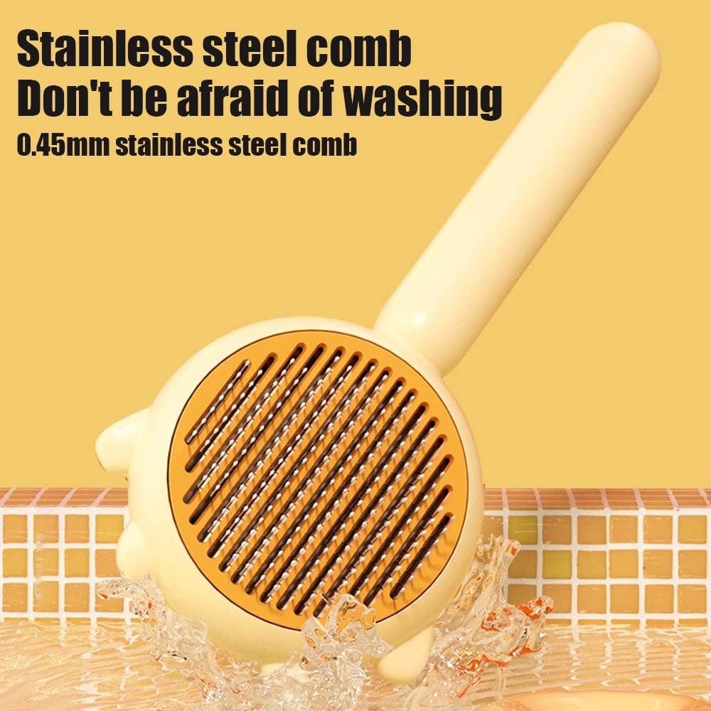 YukiPets One-Click Self-Cleaning Pet Hair Remover Brush