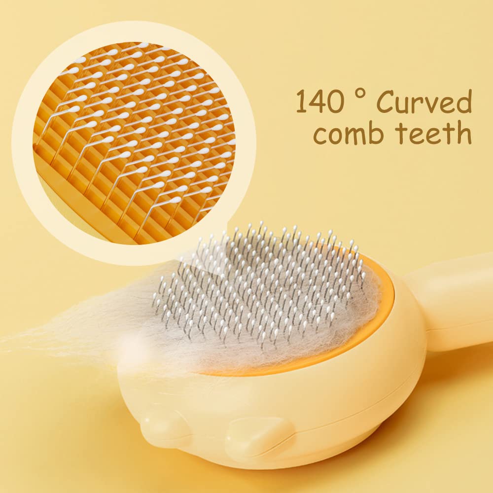 YukiPets One-Click Self-Cleaning Pet Hair Remover Brush
