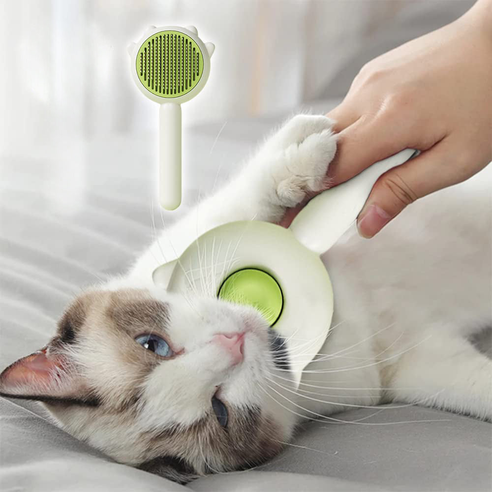 YukiPets One-Click Self-Cleaning Pet Hair Remover Brush